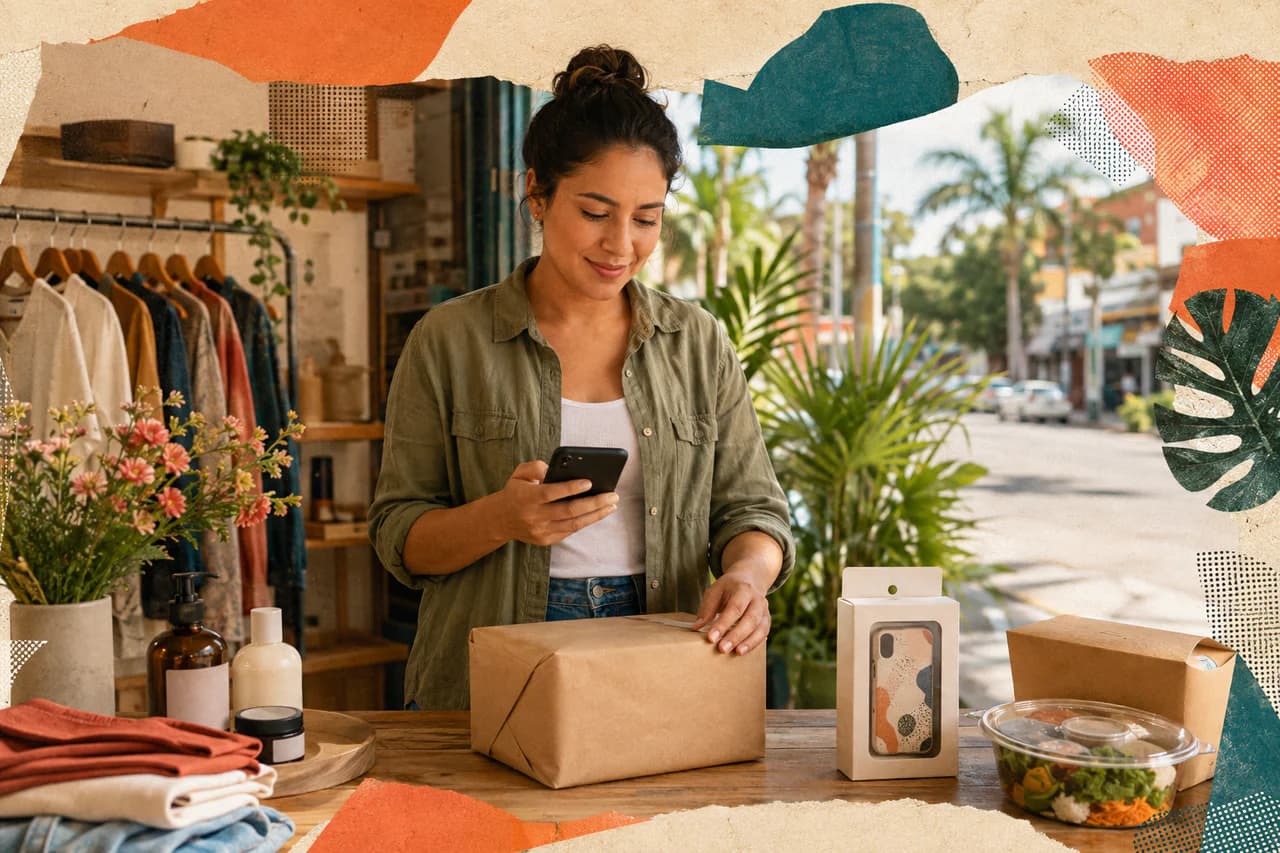 Emprendedora en Santa Cruz de la Sierra prepara un pedido rodeada de ideas de negocios rentables